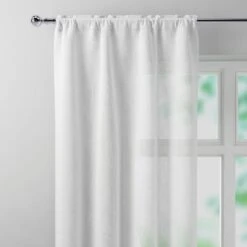 Crushed Slot Top Single Voile Panel -Curtain Series 30716587