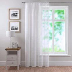 Crushed Slot Top Single Voile Panel -Curtain Series 30716587 alt01