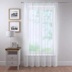 Crushed Slot Top Single Voile Panel -Curtain Series 30716587 alt04