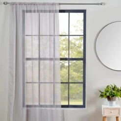 Sheer Elegance Slot Top Voile Panel -Curtain Series 30716597 alt01