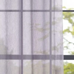 Crushed Eyelet Single Voile Panel -Curtain Series 30716603 alt02