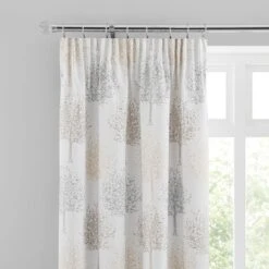 Jacquard Trees Pencil Pleat Curtains 30 Jacquard Trees Pencil Pleat Curtains -Curtain Series 30717028