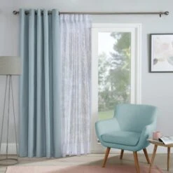 Belle Embroidery Slot Top Single Voile Panel -Curtain Series 30717222 alt03