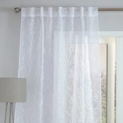 Belle Embroidery Slot Top Single Voile Panel -Curtain Series 30717223