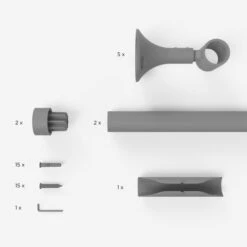 Trinity Metal Eyelet Bay Curtain Pole -Curtain Series 30719242 alt09