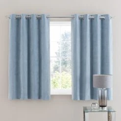 Margot Matt Velour Eyelet Curtains -Curtain Series 30719777 alt05