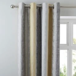 Sadie Stripe Eyelet Curtains -Curtain Series 30721448
