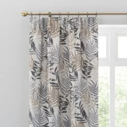 Leaf Jacquard Pencil Pleat Curtains -Curtain Series 30729262