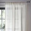 Ilia Semi Sheer Slot Top Voile Panel 2 Ilia Semi Sheer Slot Top Voile Panel -Curtain Series 30734304