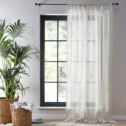 Ilia Semi Sheer Slot Top Voile Panel -Curtain Series 30734304 alt01