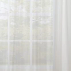 Faux Silk Slot Top Voile Panel -Curtain Series 30734724 alt02