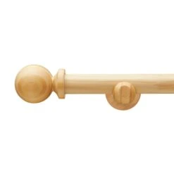 Enzo Fixed Wooden Curtain Pole With Rings -Curtain Series 30735617 alt01