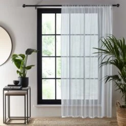 Emma Recycled Slot Top Single Voile Panel -Curtain Series 30751771 alt01