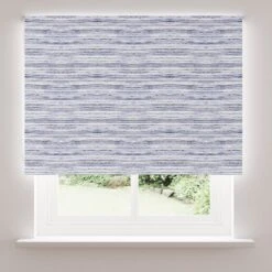 Whitmore Blue Stripe Blackout Roller Blind -Curtain Series 30754464 alt03