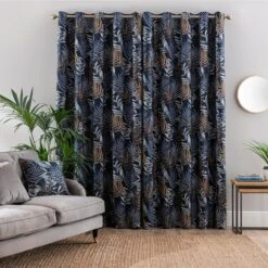 Leaf Jacquard Eyelet Curtains -Curtain Series 30754607 alt04