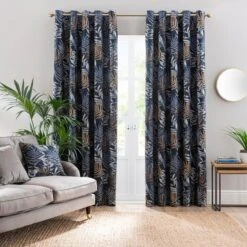 Leaf Jacquard Eyelet Curtains -Curtain Series 30754608 alt01