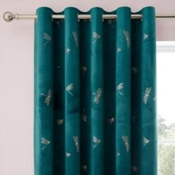 Dragonfly Foil Eyelet Curtains 28 Dragonfly Foil Eyelet Curtains -Curtain Series 30754907
