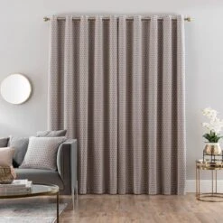 Chenille Hive Eyelet Curtains -Curtain Series 30755128 alt04