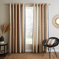 Global Stripe Eyelet Curtains -Curtain Series 30755285 alt01