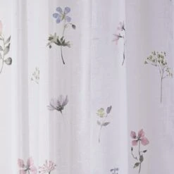 Pressed Floral Slot Top Voile Panel -Curtain Series 30755389 alt02