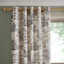 Watercolour Trees Eyelet Curtains -Curtain Series 30755503
