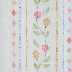 Cotton Bordered Tile Print Slot Top Voile Panel -Curtain Series 30760164 alt02