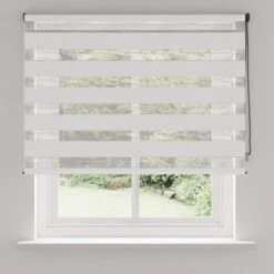 Room Darkening White Day And Night Roller Blind -Curtain Series 30767471 alt03