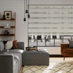 Room Darkening White Day And Night Roller Blind -Curtain Series 30767472 alt06