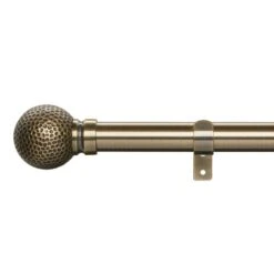 Hammered Effect Extendable Metal Eyelet Curtain Pole 38 Hammered Effect Extendable Metal Eyelet Curtain Pole -Curtain Series 30768825 alt01