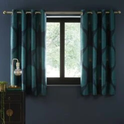 Chenille Oriental Fan Eyelet Curtains -Curtain Series 30768889 alt05