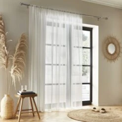 Aspen Slot Top Voile Panel 30 Aspen Slot Top Voile Panel -Curtain Series 30768925 alt01
