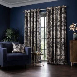Romano Velour Eyelet Curtains -Curtain Series 30769139 alt01