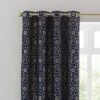 Geo Cut Velvet Eyelet Curtains -Curtain Series 30769452