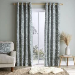 Meadow Jacquard Eyelet Curtains -Curtain Series 30769648 alt01
