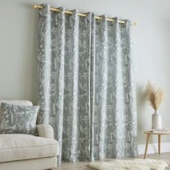 Meadow Jacquard Eyelet Curtains -Curtain Series 30769648 alt04