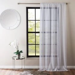 Luxe Texture Slot Top Voile Panel -Curtain Series 30770151 alt01