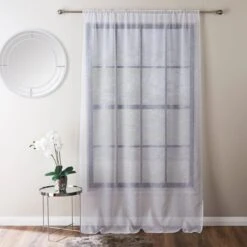 Luxe Texture Slot Top Voile Panel -Curtain Series 30770151 alt04