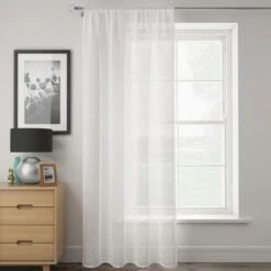 Boucle Slot Top Single Voile Panel -Curtain Series 30770167 alt01