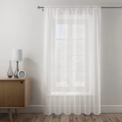 Boucle Slot Top Single Voile Panel -Curtain Series 30770167 alt04