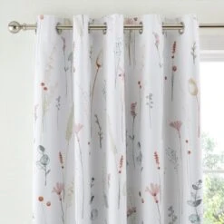 Dried Flowers Blackout Eyelet Curtains -Curtain Series 30770530
