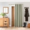 Luna Brushed Blackout Eyelet Door Curtain -Curtain Series 30778536