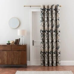 Zen Ultra Blackout Eyelet Door Curtain 37 Zen Ultra Blackout Eyelet Door Curtain -Curtain Series 30780905