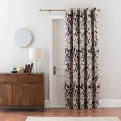 Zen Ultra Blackout Eyelet Door Curtain 32 Zen Ultra Blackout Eyelet Door Curtain -Curtain Series 30780906