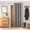 Highland Check Eyelet Door Curtains -Curtain Series 30782291