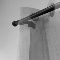 No Drills Extendable Metal Eyelet Curtain Pole 40 No Drills Extendable Metal Eyelet Curtain Pole -Curtain Series 30782334 alt03