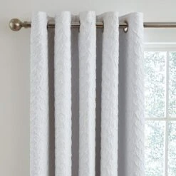 Edison Embossed Textured Blackout Eyelet Curtains -Curtain Series 30788500