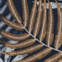 Leaf Jacquard Navy Roman Blind -Curtain Series 30789920 alt01