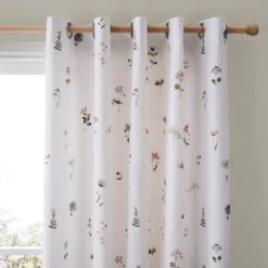 Pressed Floral Blackout Eyelet Curtains -Curtain Series 30797416