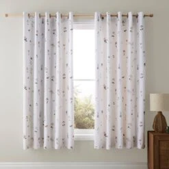 Pressed Floral Blackout Eyelet Curtains -Curtain Series 30797417 alt01