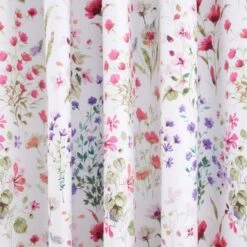 Watercoloured Floral Blackout Eyelet Curtains -Curtain Series 30801509 alt02
